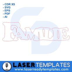 Familie Cut out Template