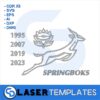 Springbok Rugby Logo Welded Laser Ready