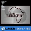 Lekker Africa Negative Space Laser Ready